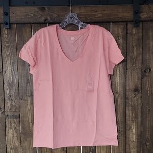 GAP Women's Soft Pink Short Sleeve Tee